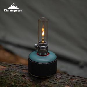 CAMPINGMOON 플랫 가스 코어리스 야외 장비 캠핑 스트레이트 튜브 촛불 램프 분위기 T-1D