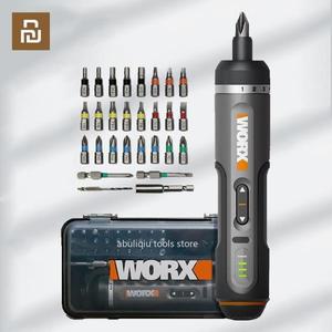 WORX 미니 전동 드라이버 세트  스마트 무선 충전식  30 비트 전동 드릴 도구  WX242