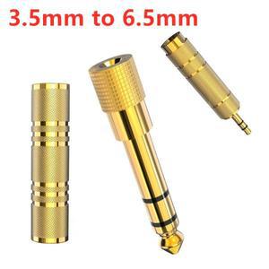 수-암 오디오 케이블 어댑터 6.5 잭-플러그 잭 스테레오 AUX 컨버터 앰프 헤드폰 3.5mm-6.5mm