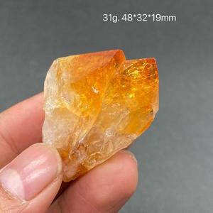 100% 천연 황수정 광물 표본 중국산 돌과 결정