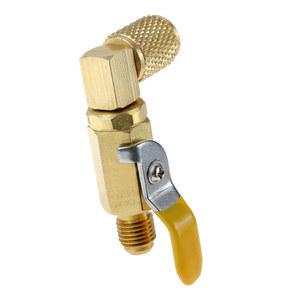 에어컨 볼 밸브, AC 냉매, HVAC R134A R12 R22 R502 충전 호스용 차단 1/4 인치 SAE 90