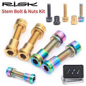 자전거 프레임 포크 볼트 및 너트 키트 티타늄 Ti 산악 나사 M5x18mm M5x0mm 2