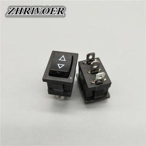 5PCS 3PIN 버튼 셀프 21MM 리셋 10A 전원 순간 KCD1 로커 15 화살표 125V 스위치 푸시