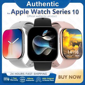 2025 Apple Watch 10 스마트 워치 여성용 1.85 HD AMOLED 혈당 HD BT 통화 남성용 GPS 피트니스 트래커 IOS