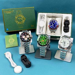 2025 롤렉스 SmartWatch 남성용 나침반 GPS 트랙 스마트 시계 Amoled은 항상 온도 시계를 표시 블루투스 통