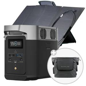 에코플로우 델타2 + 160W 태양광패널 파워뱅크 배터리