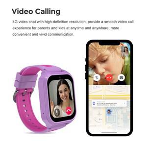 어린이 4G 스마트 폰 시계 GPS/LBS/WIFI 위치 게임 비디오 통화 SOS HD 스크린 IP67 방수 생일