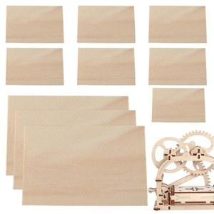 BASSWOOD 시트 3MM 합판 미완성 보드 레이저 커팅 각인 DIY 모델링 10 PCS