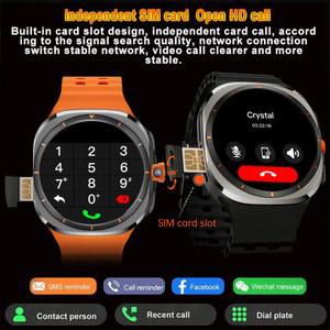 새로운 4G 5G Smartwatch 128GB 스토리지 4G/5G LTE Sim 카드 GPS WIFI 1 6 인치 480 480 HD 화면 NFC 스마트 시계 카메라 남성 여성