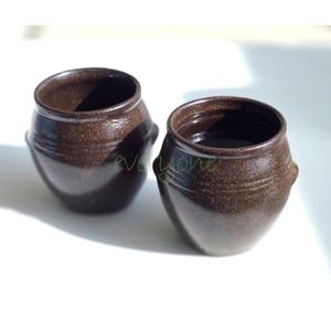 항아리컵 물컵 식당용컵 국내산 옹기컵 도자기