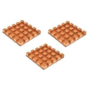 3pcs 순수 구리 미니 울트라 얇은 방열판 메모리 RAM VGA DDR MOS IC 칩셋 라디에이터 쿨러 17x17x2/3/4mm