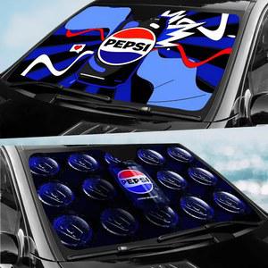 호환 용 P-Pepsi-Cola 액세서리 귀여운 유리 접이식 차양 블록 앞 자외선 자동차