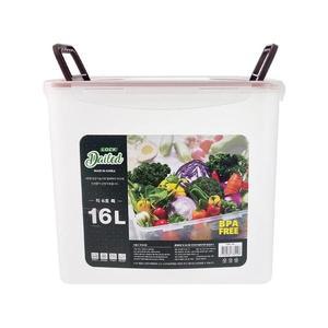 밀폐 용기 투명한 김치통 16L 플라스틱 용기