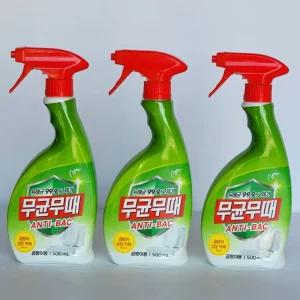 피죤 무균무때 안티박 500ml 3개/배수구세정제/세제욕실/세제/변기세정제/락스유한/락스욕실청소용