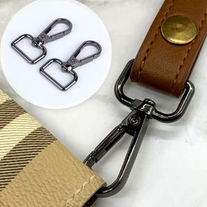 가방 끈 연결 고리 링 공예 가죽 수선 리폼 부속 부자재 디링흑니켈 20mm 2P