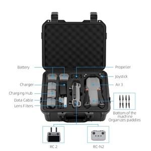 DJI Air 3/3S 운반 상자 용 하드 쉘 보관 케이스 RC 2/-N2 드론 액세서리 대용량 휴대용 가방