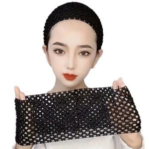 망 헤어밴드 헤어망 머리망 망사 머리띠 DD-13077 그물헤어밴드 여자두건 가발헤어밴드 여자헤어밴드