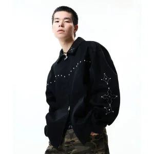 매장정품 크리틱 CRITIC STUDDED WORK JACKET BLACK CTJKFA002BK 619137