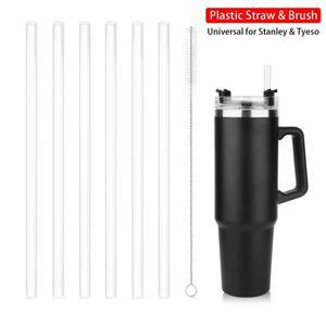 스트레이트 음주 빨대  텀블러 테모스 컵 병 교체 브러시 포함 스탠리 18-40oz 9mm