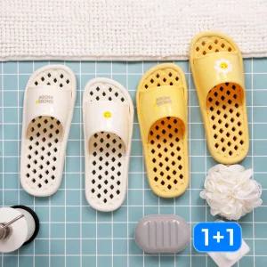 슈라모드 플라워 스마일 욕실화 1+1,