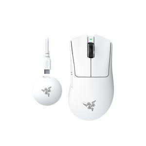 레이저코리아 데스에더 V4 프로 화이트 무선 게이밍 마우스 8K 동글 Razer DeathAdder V4 Pro White