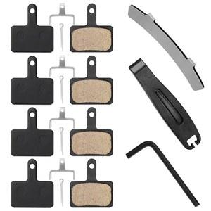 [미국배송] 4쌍의 자전거 브레이크 패드 있는 TECRO MTB TRP 설치 패드와 전기 SHIMANO M446 M315 M365 MT200 호환되는 도구가 패드 디스크 M355