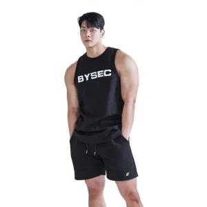 BYSEC 퍼펙트 특양면 빅로고 오버핏 슬리브리스_2ColorBY23OVTY21