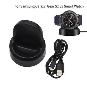 삼성호환 갤럭시 시계 46mm/42mm 용 Gear S3 프론티어 S2 충전 도크 무선 고속