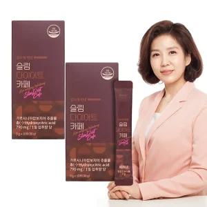 슬림 다이어트 카페 커피 분말 가루 가르시니아 디카페인 아메리카노 스틱 10포x2
