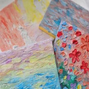 백드롭페인팅 DIY 미술 그리기 만들기 어르신 돌봄 집콕 캔버스 키트