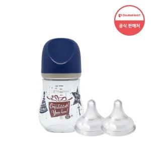 더블하트 마이프레셔스 유리젖병 160ml 트윈세트 (젖병2+젖꼭지2) 내열강화유리