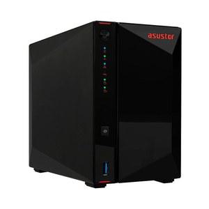 Asustor AS5202T - 베이 NAS 2대, 2.0GHz 듀얼 코어, 2.5GbE 포트 2GB RAM DDR4, 게임 네트워크 연결 스토리지, 개인용 프라이빗 클라우드(디스크리스)