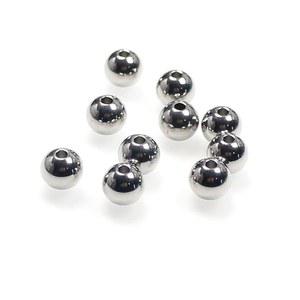 KTGCOZS 금속 낚시 구슬 100개 팩 스피너 루어 바디 스피너베이트 제작 용품 DIY 8mm S150