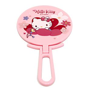 산리오 헬로키티 접이식 스탠드 거울 휴대용 탁상거울