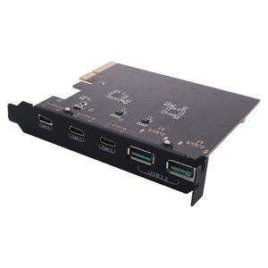PCIe-USB 3.2 Gen 2 어댑터 카드 PCI Express 확장 PCI-E 애드온 PC Windows 10/8/7 MAC용 라이저AA56