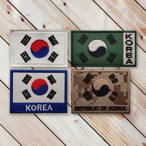 문양 군인 태극기 자수 국기 패치 디자인 상징 장식품 기념품 애국심 패션 액세서리 수공예