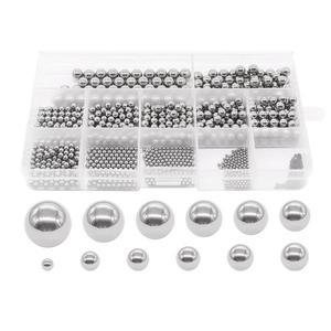 스테인리스 스틸 정밀 볼 미터법 자전거 베어링 모음 키트 믹싱 1-8mm 12 사이즈 600 개