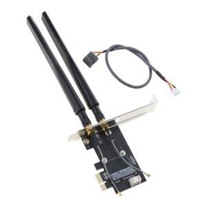 호환 용 어댑터 미니 PCI-Express-PCIE Wifi 데스크탑 변환기 X1 듀얼 밴드 896C PCI-E 지원 호환