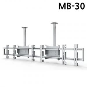 마운트피아 TV브라켓 천장형 MB-30 (32-55in) (실버) (멀티 3대거치) 메뉴보드 티비 거치대 마운트