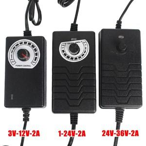 조정 가능한 전원 공급 장치 변환기 DC 3V 12V 2A EU 볼트 디밍 어댑터 스위치