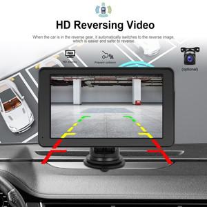 어라운드뷰 지능형 7인치 Carplay 레코더 IPS 스크린 전면 및 1080P 카메라 스마트폰 상호 연결