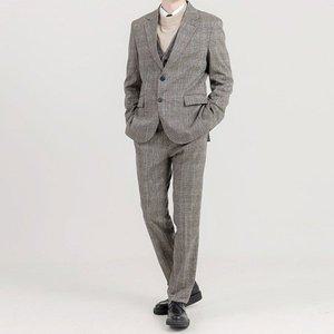[기타]남자 체크 셋업 정장세트 정장 수트 양복 DB-SSA-96-베이지