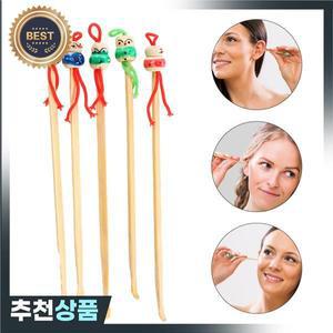 12 Pcs 대나무 귀 피커 만화 왁스 클리너 리무버  사랑스러운  청소 장치 건강 관리
