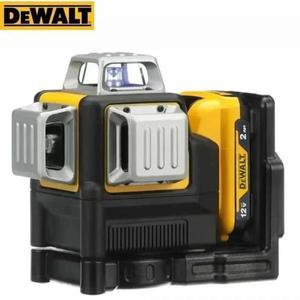 2024 Dewalt DW089LG 3 측면 * 360 12 라인 레이저 레벨 수평 녹색 빛 도구 미터 야외 각도 수직 배터리