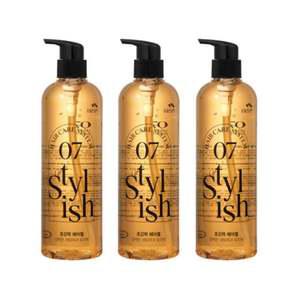 꽃남자 헤어젤 500ml 3묶음 헤어스타일링 왁스 강력고정 내츄럴 헤어세팅 헤어고정