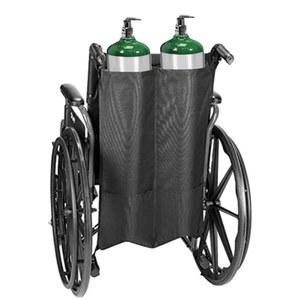 MTTXY 휠체어 산소 실린더 백, 휠체어용 이중 산소 탱크 홀더, D 및 E 실린더 병용 메쉬 보관 백, 듀얼 및 휴대용