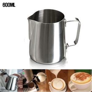 도모 304스텐 밀크피쳐 600ml 스팀피쳐/스팀 피처 우유 거품 핏쳐 바리 에스프레소 커피 업소 카페 도구