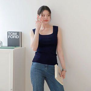 [최초가 89,000원][르포엠]메리앤 스퀘어넥 니트탑 1종
