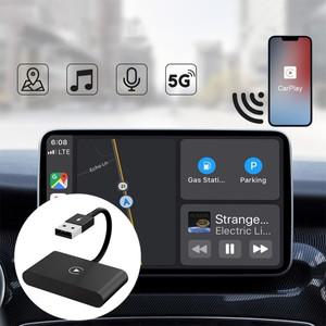 2-in-1 무선 CarPlay & 안드로이드 오토 어댑터 AI 박스 유선 차량용 스마트 변환