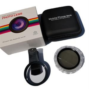 CPL 휴대폰 카메라 렌즈 유리 범용 사진 편광 필터 클립 52mm